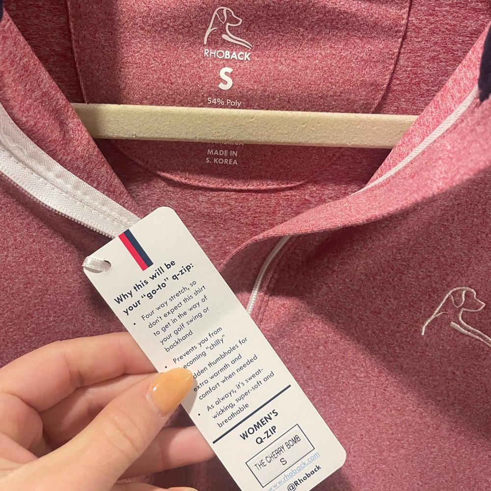BRAND NEW, NWT, Rhoback women’s quarter zip